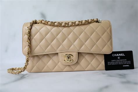 chanel classic beige clair